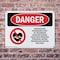 Signmission Radiation & Laser Sign, 7 in H x 10 in W, Plastic, Rectangle OS-2PACK-DS-P-710-L-1694 - alternate 7